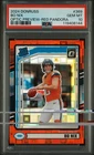 2024 Panini Donruss Bo Nix #369 Optic Preview Red Pandora RC Rookie PSA 10