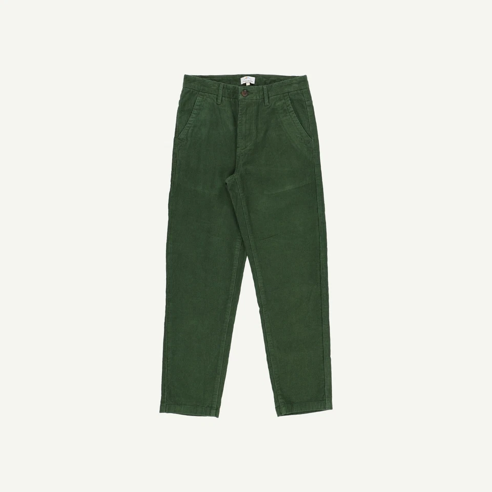 Passenger Womens Green Organic Cotton Corduroy Trousers S Adult