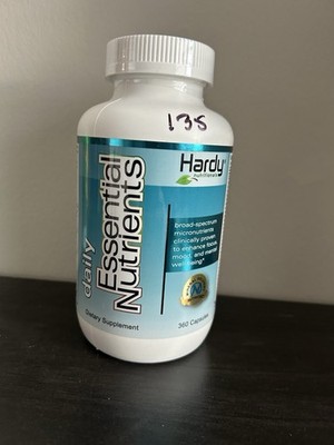 Sealed New  Hardy Daily Essential Nutrients Vitamin Supplement 360 Capsules