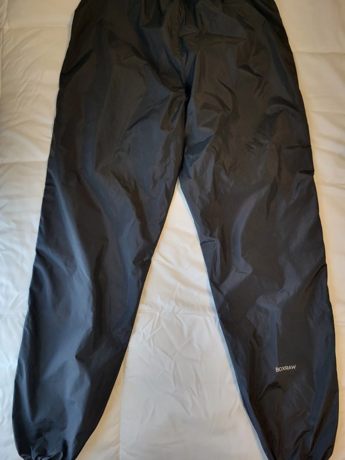 BOXRAW Pants Mens XL Black Hagler Sauna Lined Joggers Boxing Training MMA HIIT