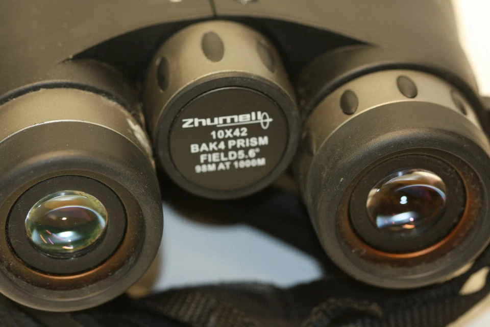 ZHUMELL  10x42 Binoculars  nice ....NEED REPAIR  DOUBLE VISION - Image 2 of 3