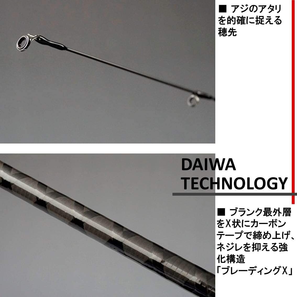 Daiwa 16 AJING X 59UL-S Spinning rod 2 pieces From Stylish