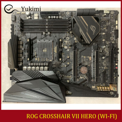 FOR ASUS ROG CROSSHAIR VII HERO (WI-FI) DDR4*4 64GB AMD AM4 Motherboard Test OK