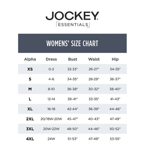 Women's Black Jockey Essentials Underarm Smoothing Tank Size 3XL - Picture 6 of 6