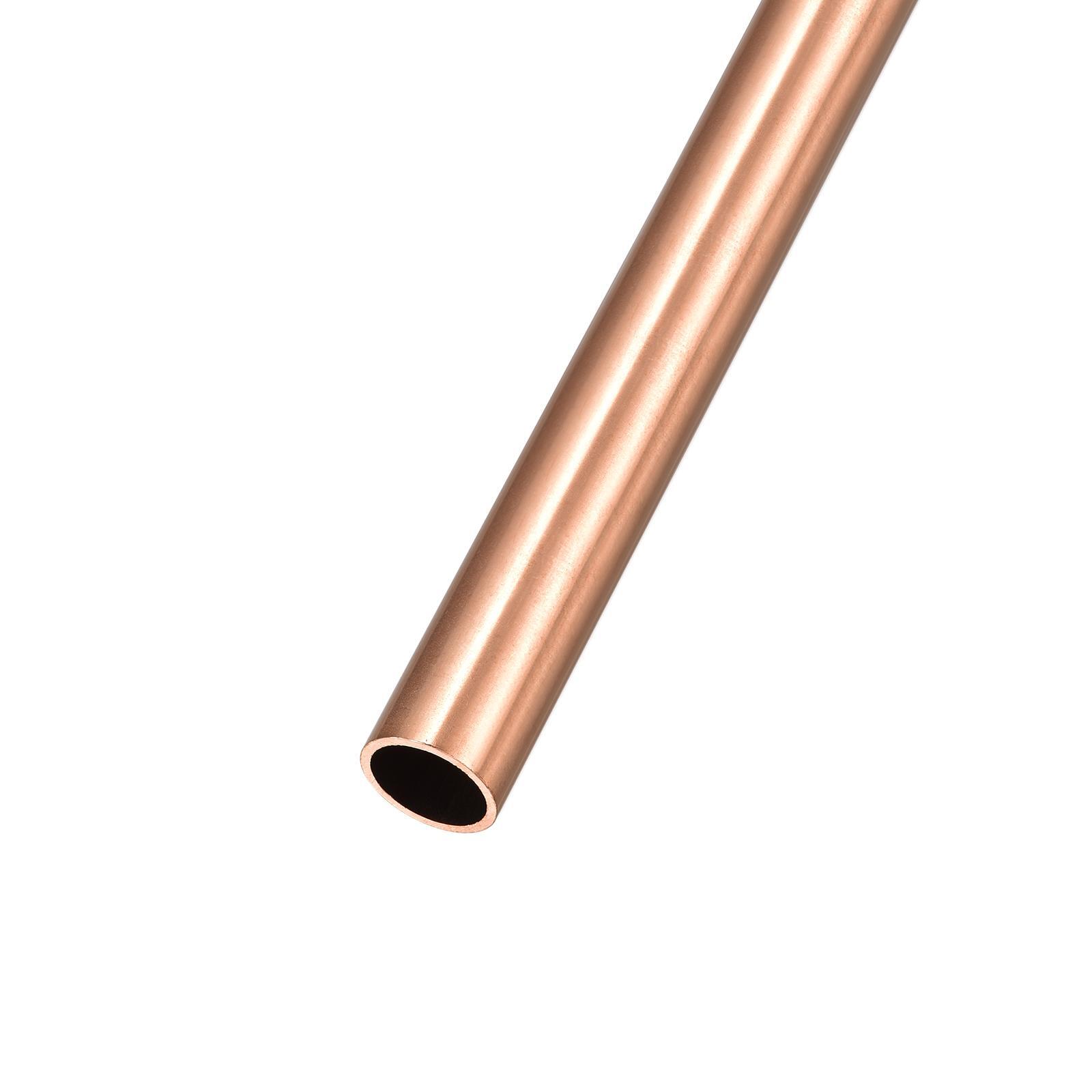 Copper Tube (13mm OD x 1mm Wall T x 100mm L), Straight Tubing