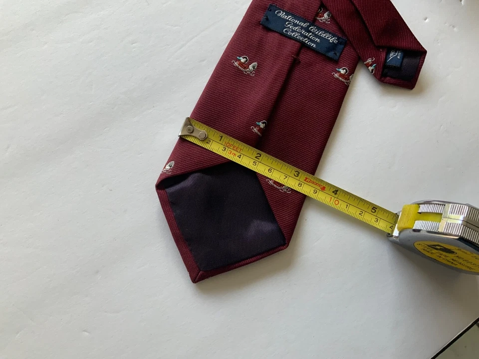 "Corbata roja de pato pintail 55""x3,25"" colección National Wildlife Federation para hombre de colección" Foto 2 de 4