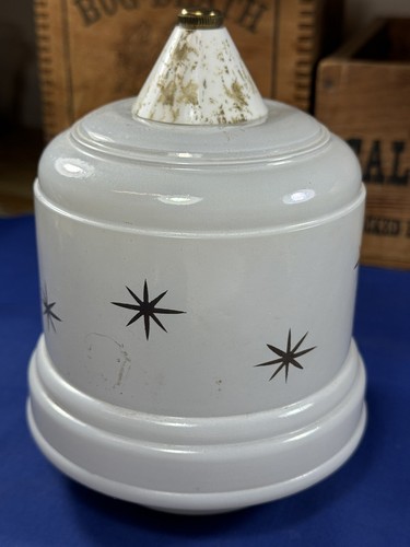 Vintage Mid-Century Modern Glass Light Shade, Pendant Light? No chips, cracks - Picture 4 of 9