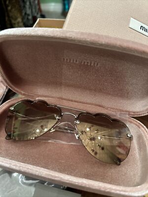 Miu Miu Sunglasses MU 56US58-X Brown 58mm Irregular. $418 | eBay display picture 2