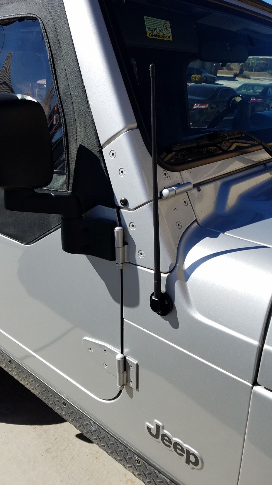 Schwarze Kurzantenne Keenso Auto Antenne 13 Zoll - Für Jeep Wrangler JK JKU JL 2008-2017 Radio Antenne Ersatz