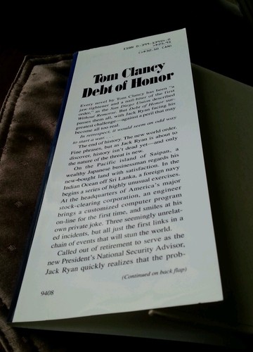 Tom Clancy, "Debt of Honor" 1994 USA 1990's (military) - Picture 2 of 12