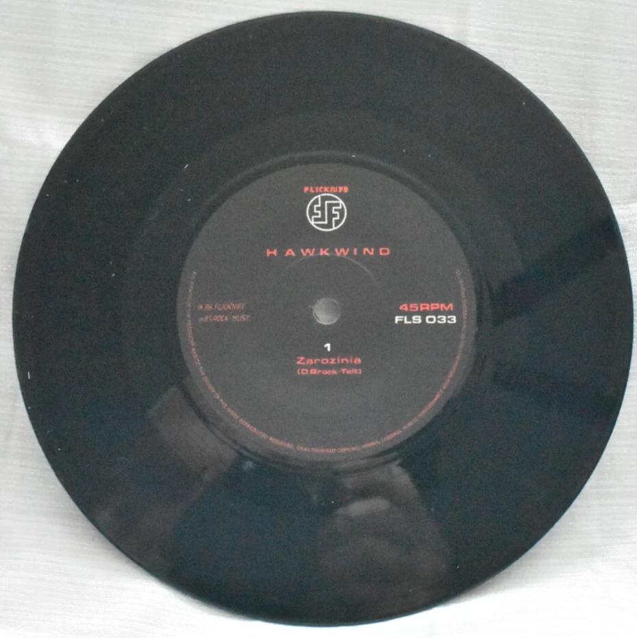 HAWKWIND - ZAROZINIA / ASSAULT & BATTERY - 7 IN VINYL - 1986 - OUT OF PRINT Foto 4 de 4