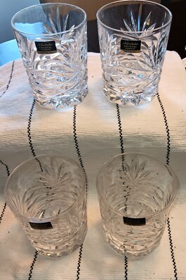 Noritake Haddon Hall Old Fashioned Glasses  4 Glasses, new with stickers