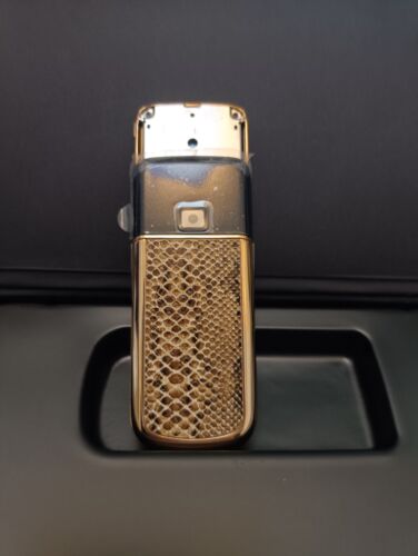 LUXURY NEW Nokia 8800e Arte Gold Python Skin Edition Cover Housing Covers Case - Picture 5 of 15
