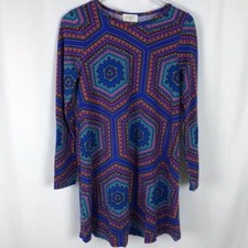 Anthropologie Everly Geometric Print Dress Size M