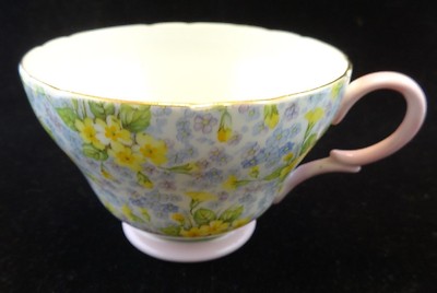 Vintage Shelley Primrose Chintz Cup & Saucer Gold Trim Set | eBay