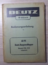 Deutz Raupen-Schlepper 60PS F4L514 Ersatzteilkatalog