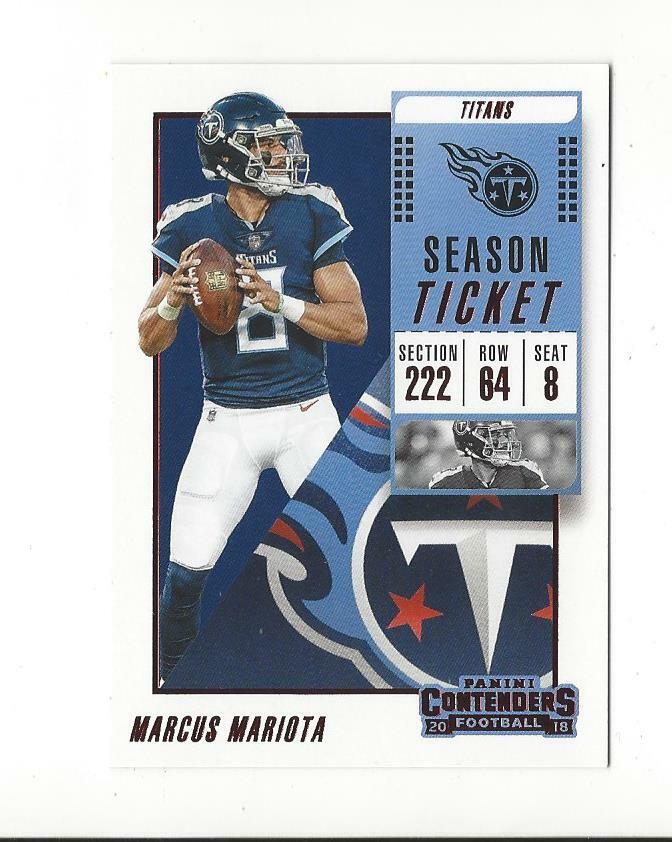 2018 Panini Contenders Football Red Zone Parallel Singles - You Choose
