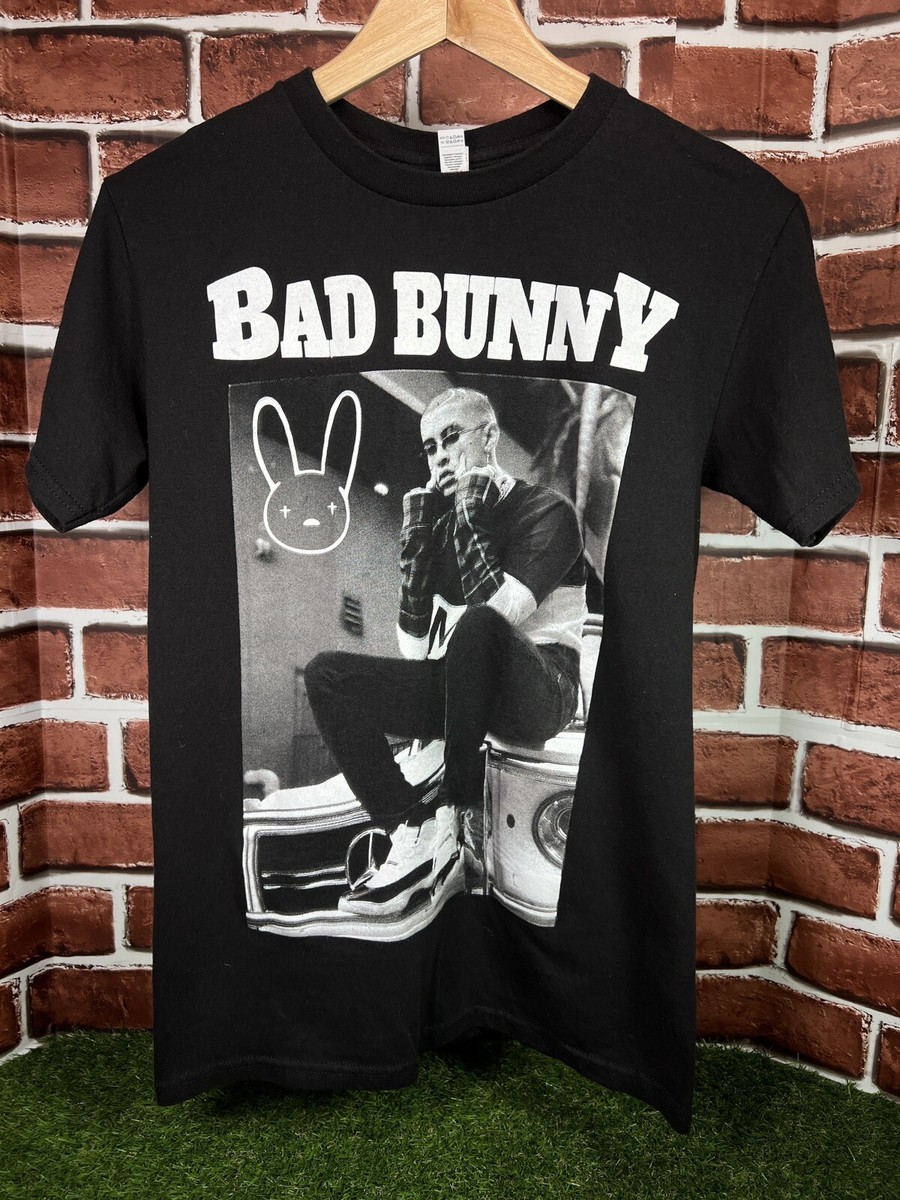 Bad Bunny T-Shirt 2018 Official Tour Merch S Bunny Graphic Rap Tee