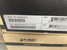 GT805A GIGABIT MEDIA CONVERTER FIBER OPTIC TO COPPER RJ45 ETHERNET (7) SOLD EACH