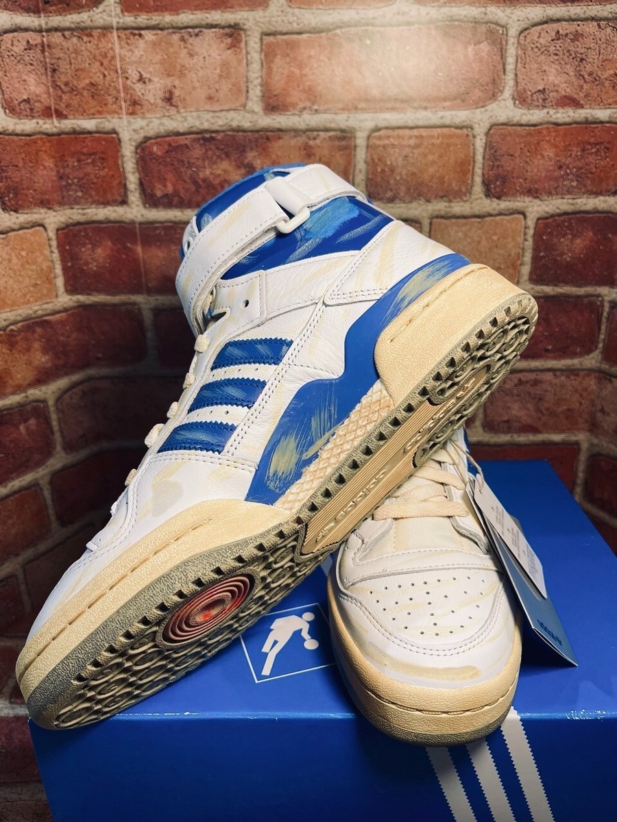 Adidas Forum 84 Hi AEC Men's Athletic White Blue Shoe Sneaker Trainers Sz  8.5 | eBay