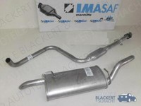 Imasaf Auspuffset Ab Kat für Volvo 440 K 1.6 + 1.7 1988-1996| Mitteltopf+Endtopf