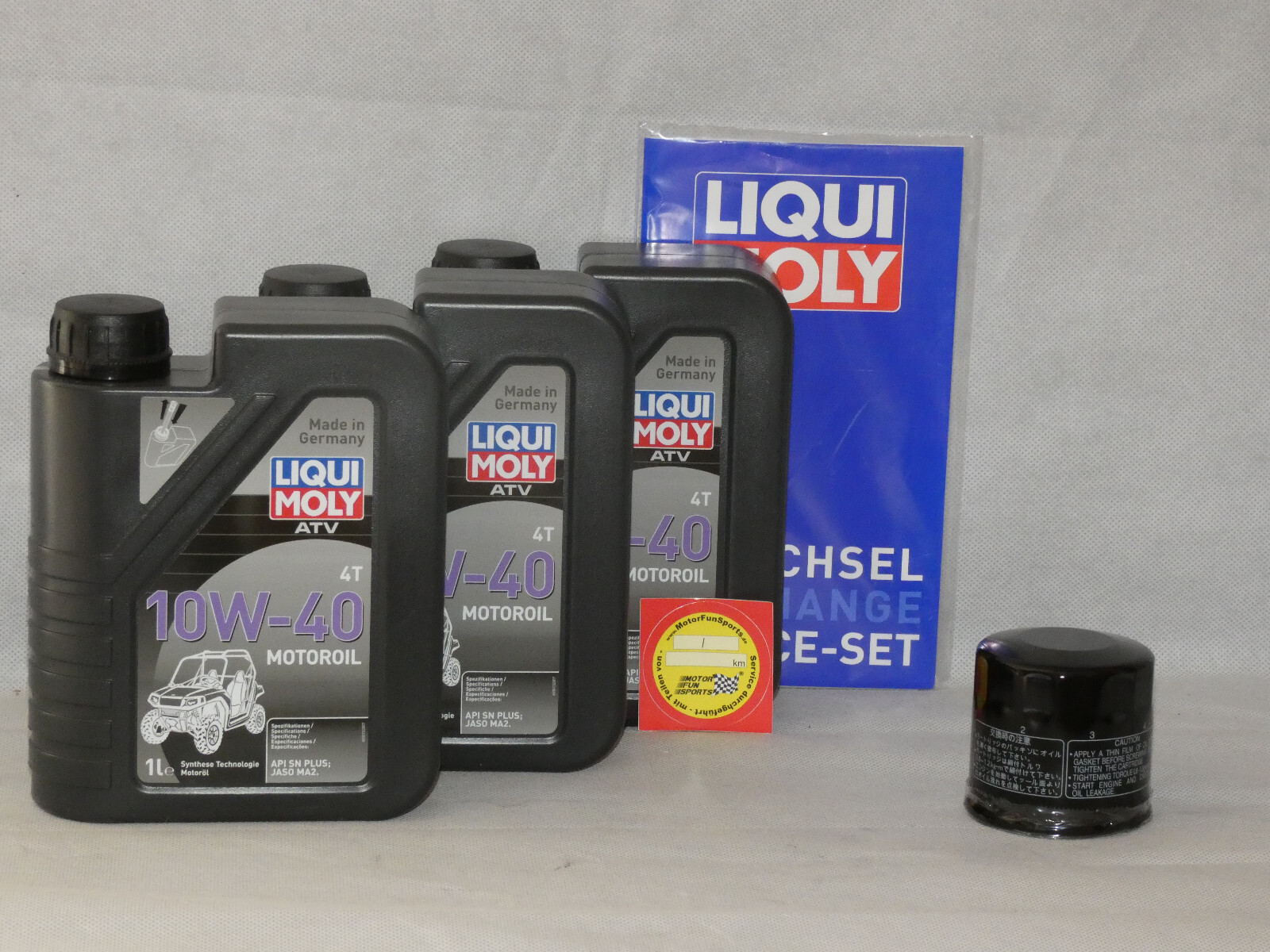 Oil Change Set Yamaha YMF 700 Grizzly 2006-2009 Engine Oil Oil Filter Liqui Moly