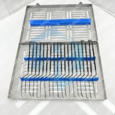Rhoton Micro Dissector Set of 19 pcs with Sterilizing Case Neuro Instruments