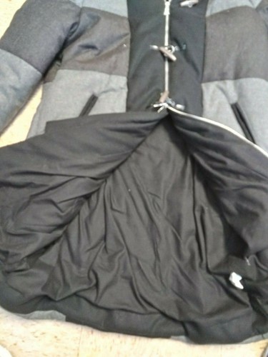 Nwt adam lippes WOMENS PLUS STADIUM COAT grey zipper toggle XXL - Picture 3 of 3
