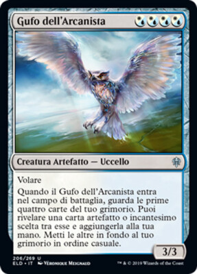 MTG ARCANIST's OWL FOIL EXC - EULE DES ARKANISTEN - ELD - MAGIC