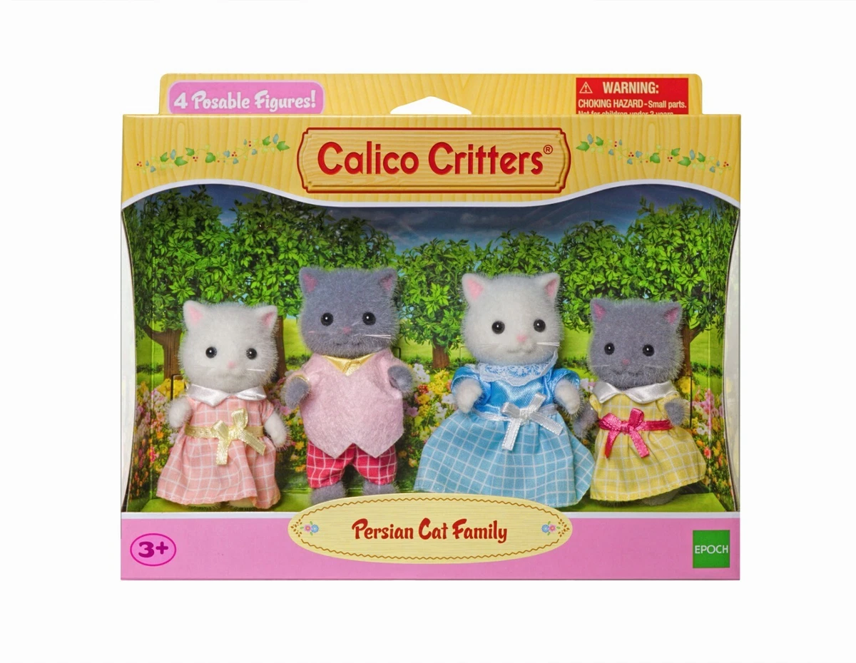 Sylvanian Families Calico Critters Fluffy Persian Cat Family eBay