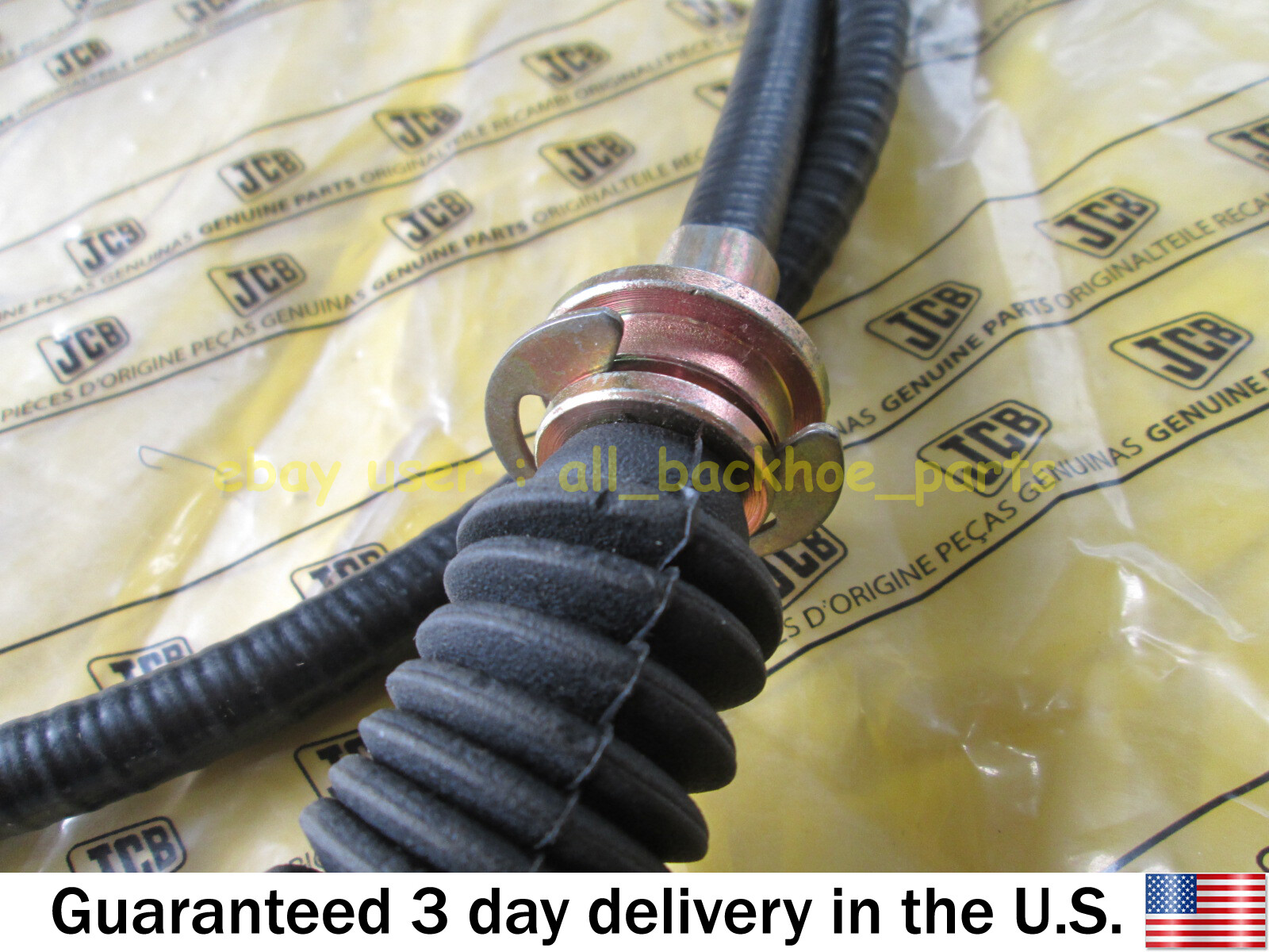 JCB BACKHOE GENUINE JCB PARKING BRAKE CABLE (PART NO. 910/28200 910/