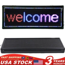 40"X15" LED Scrolling Sign Programmable Display Board 3-Color Red, Blue, Purple