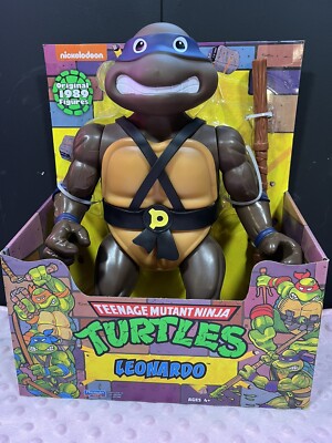Teenage Mutant Ninja Turtles 12'''' Donatello in Leonardo Box Fehler 1989 Original