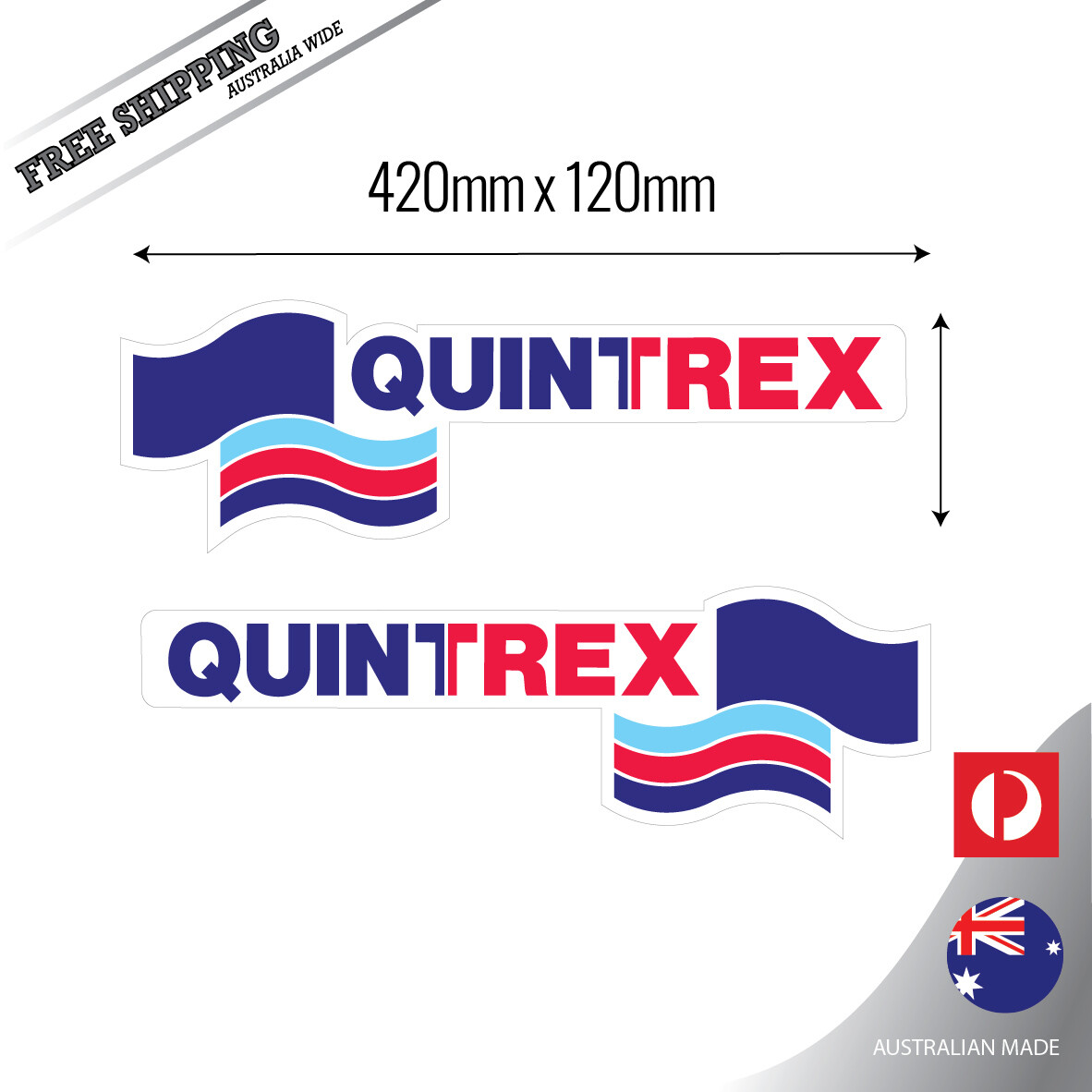 Quintrex 42cm mirrored, Fishing Boat Sticker Decal Set of 2 eBay