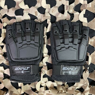 NEW Small/Medium Exalt Hard Shell Paintball Gloves - Black