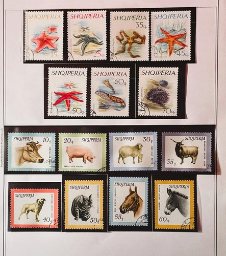 ALBANIA LOT in vintage ALBUM 1900 to modern 630 stamps Sou. Sheets Early Antique - Picture 16 of 17