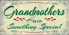 Grandmothers Metal Tin License Plate Frame Tag Sign For Car And Truck Grandmothers Metal Tin License Plate Frame Tag Sign For Car And Truck