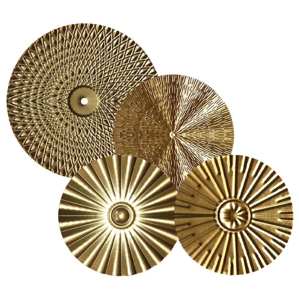 4/7Pcs Hanging Metal Wall Art Metal Wall Decor Modern Wall Decor Trim Plates - Image 2 of 4