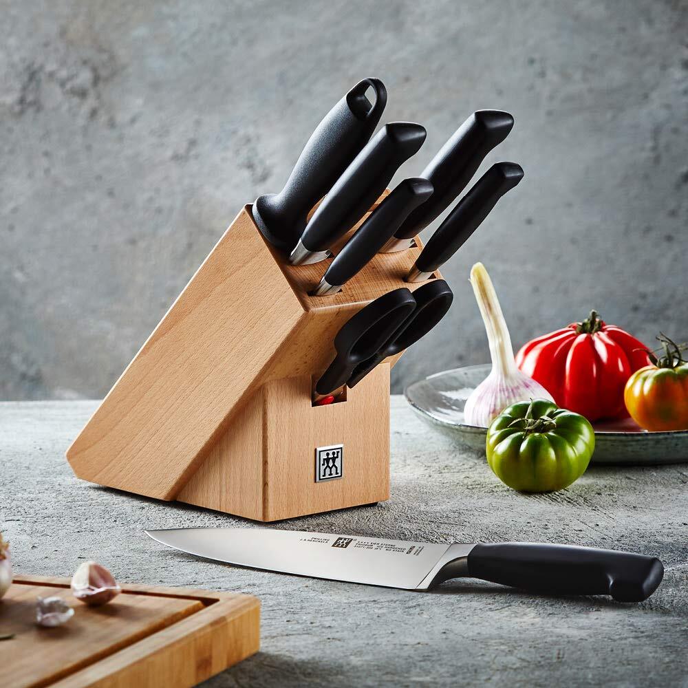 NEW Zwilling Four Star Knife Block Set B 8pce 4009839115028 eBay