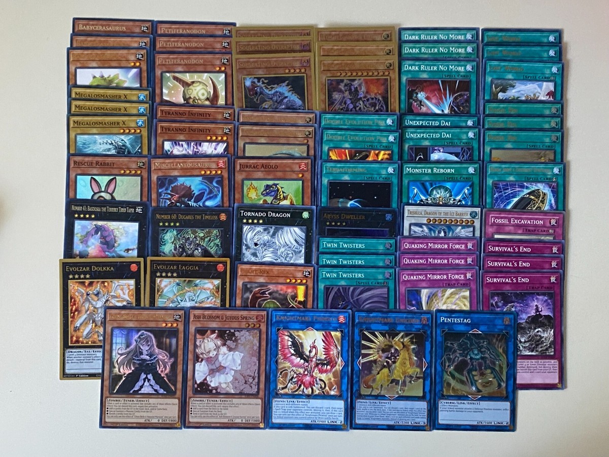 Yugioh Dinosaur Deck Ash Blossom Joyus Spring Megalosmasher