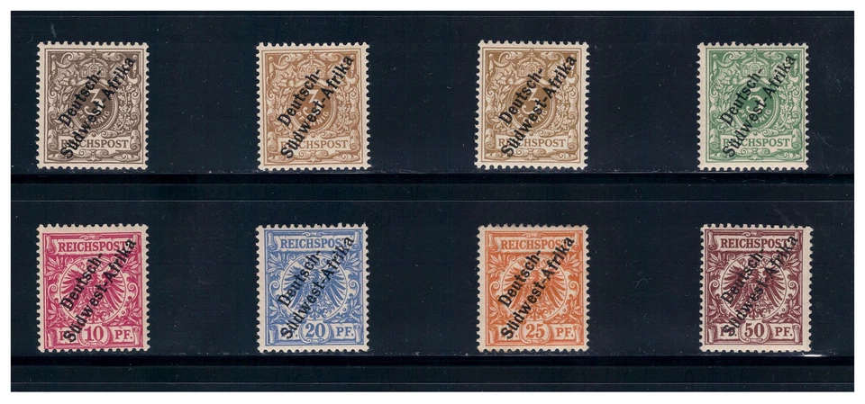 DSWA Einzelwerte aus Satz Mi. 1 - II ungebraucht * (mh) oder postfrisch ** (mnh) - Bild 1 von 1