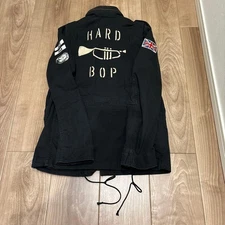 Used 2008 Wackomaria M-65 Military Jacket Size L Black Length 73cm