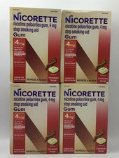 4 Nicorette gum 4 mg cinnamon surge 100x4 400 pieces Exp 1/27 PACKAGING MAY VARY