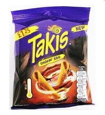 Takis Smokin BBQ Mild Crisp - 21 x 55g Bags,free postage