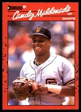 Candy Maldonado 1990 Donruss #611 Giants MLB READ FREE SHIPPING AutographDen
