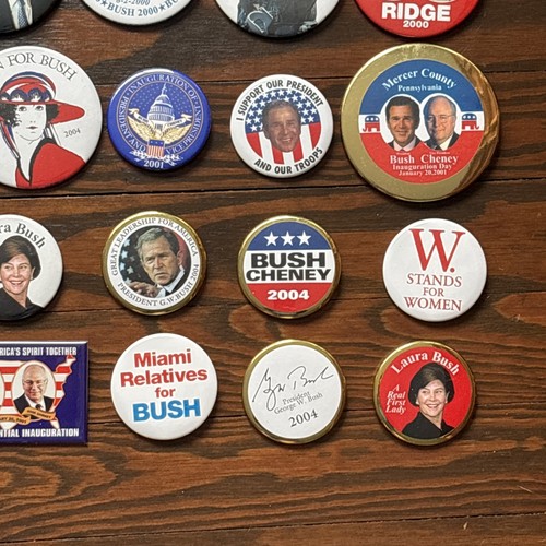 55 Different George W. Bush for President Inaugural Buttons Dealer Lot 2000-2004 - Picture 9 of 9
