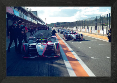 Formula E Framed Wall Art Poster Canvas Print Picture