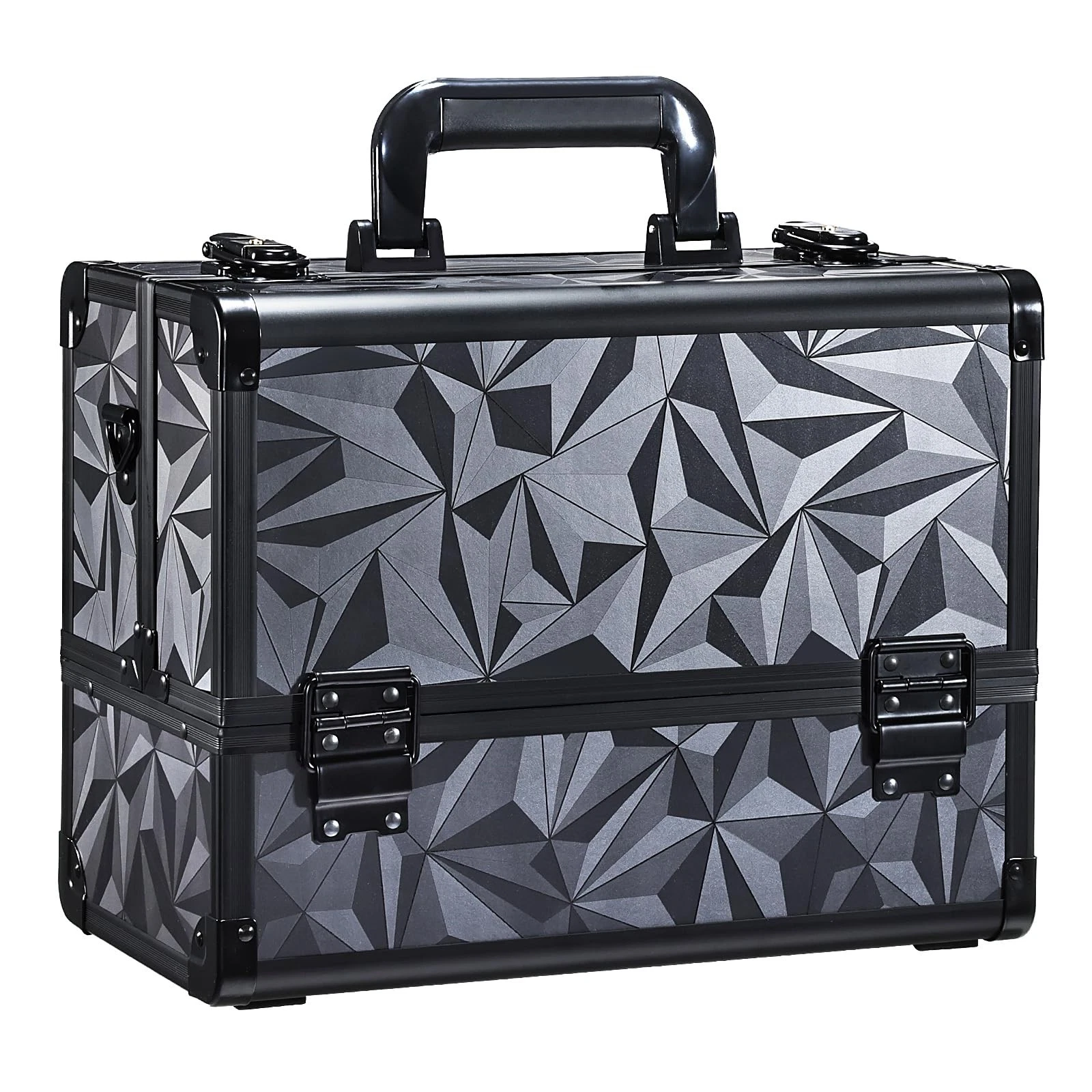 Makeup Case Extra Large Makeup Train Case 12.6 Inch Makeup Box Organizer Prof...