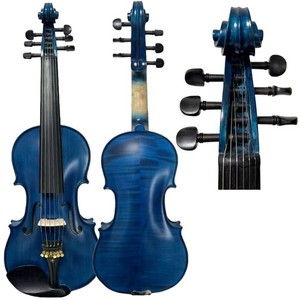 Blue 6 cordes Violon électrique, 4/4 Violon acoustique, Gratuit avec case Bow