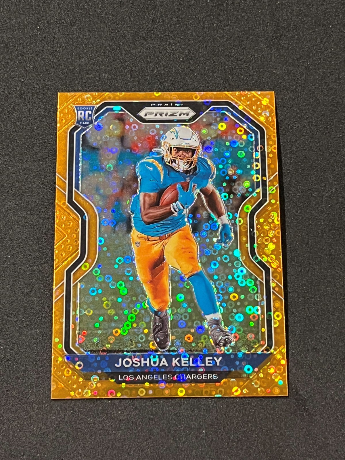 2020 Panini Prizm Football Joshua Kelley Rookie Disco Prizm #326 - Chargers